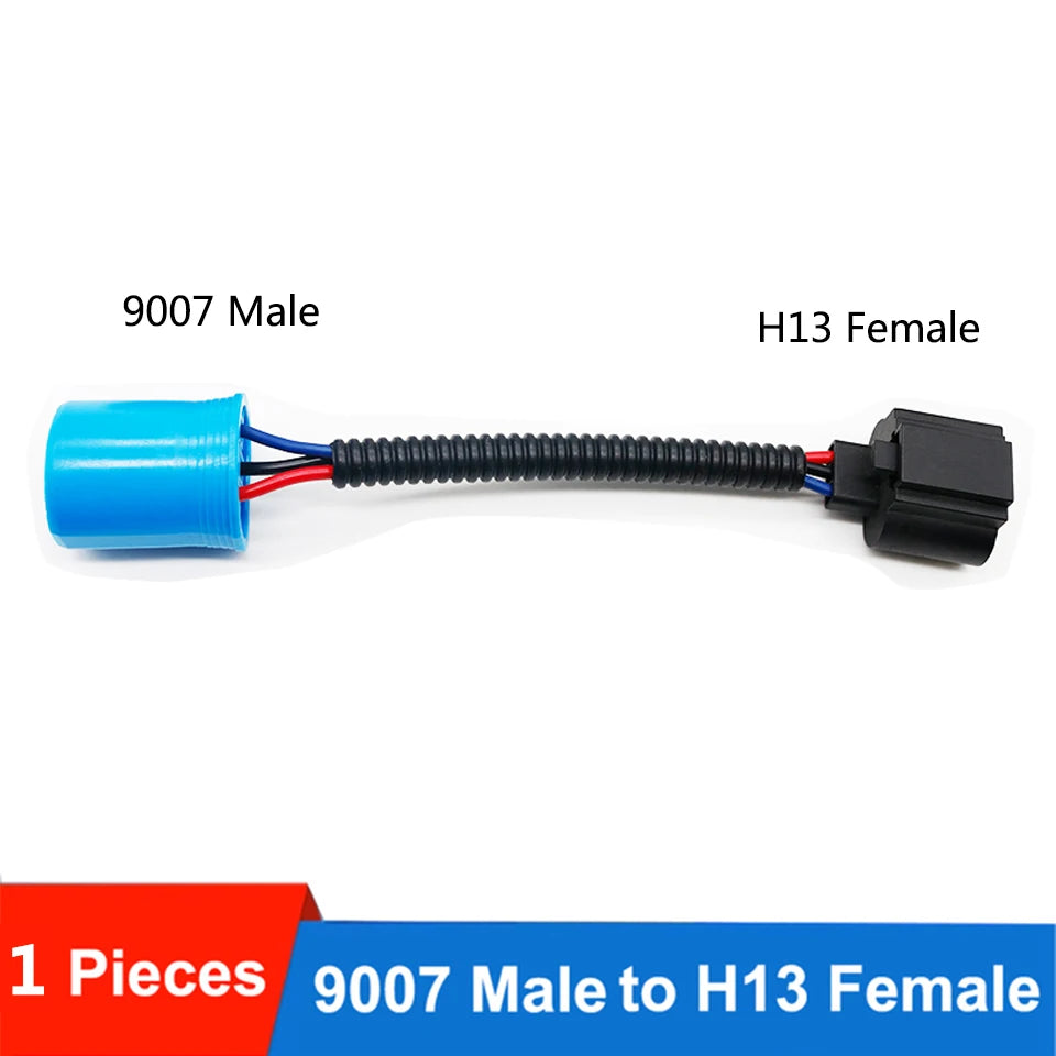 1PC H11 9005/9006 9007 H4 H13 adapter Male Female Conversion Connector Wiring Harness Headlight Fog Light Plug Cable Socket Wire