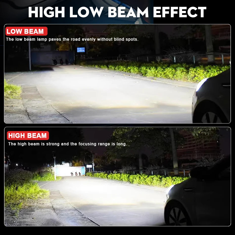 2Pcs H7 LED Canbus Car Headlight H11 H4 Fog Light High Low Beam H1 HB3 9005 HB4 9006 9012 Auto bulb Super Bright 6000K 1000W 12V