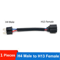 1PC H11 9005/9006 9007 H4 H13 adapter Male Female Conversion Connector Wiring Harness Headlight Fog Light Plug Cable Socket Wire