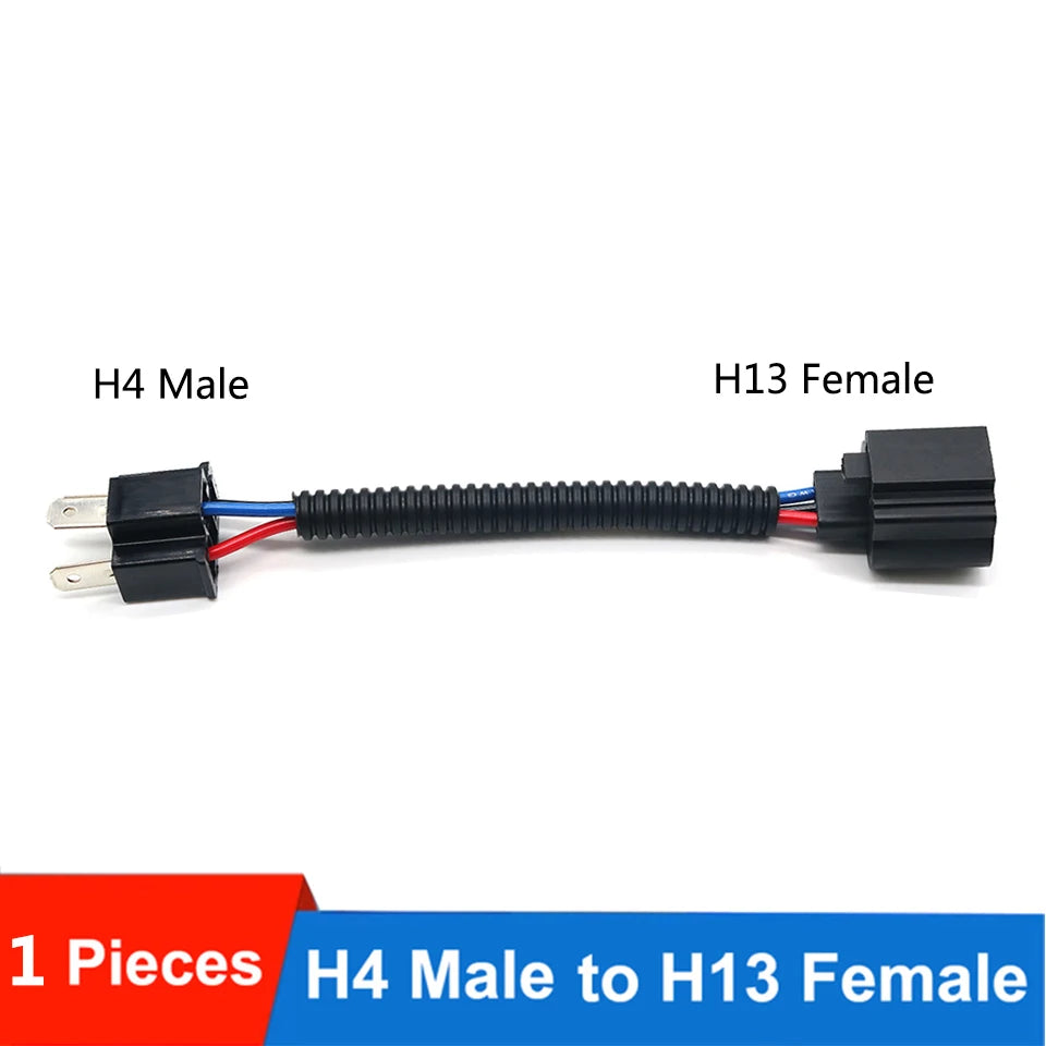 1PC H11 9005/9006 9007 H4 H13 adapter Male Female Conversion Connector Wiring Harness Headlight Fog Light Plug Cable Socket Wire