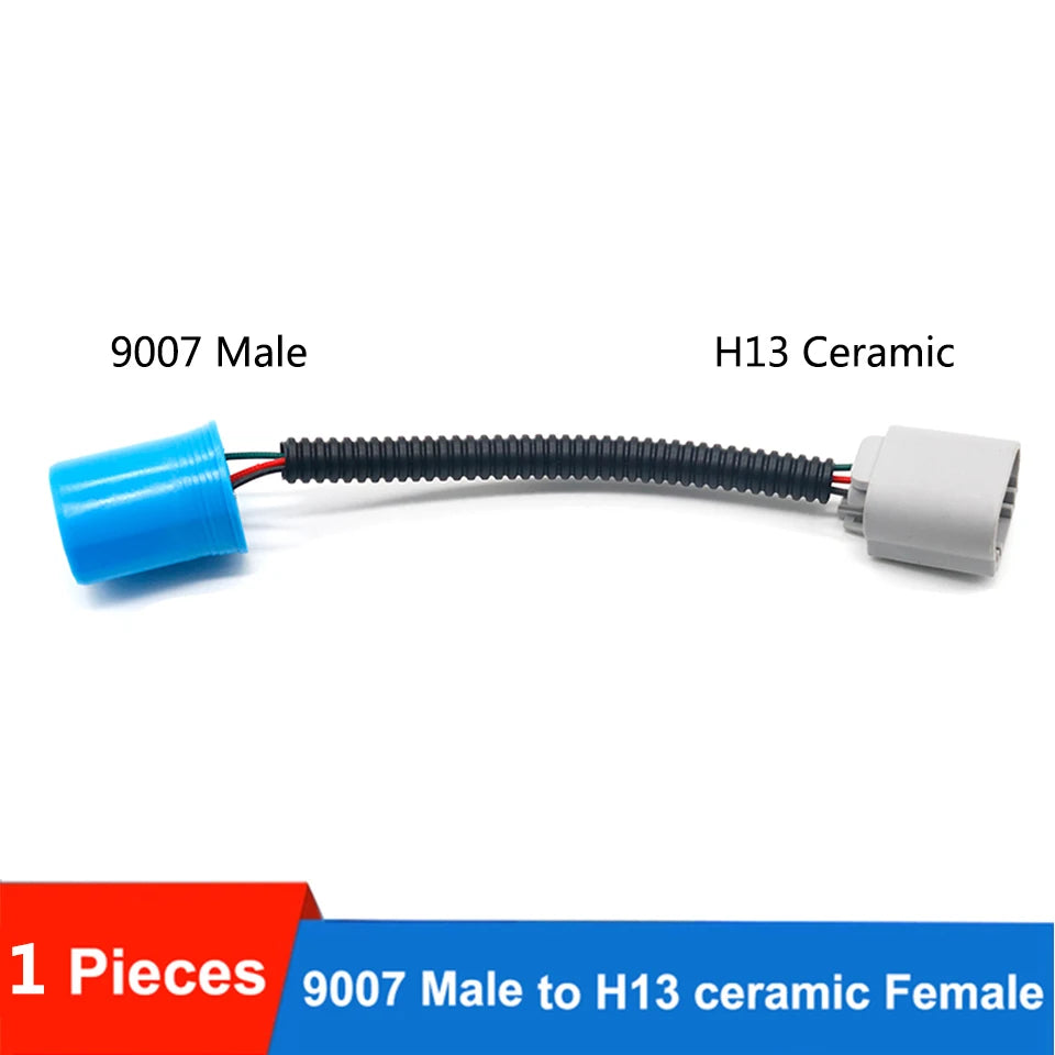 1PC H11 9005/9006 9007 H4 H13 adapter Male Female Conversion Connector Wiring Harness Headlight Fog Light Plug Cable Socket Wire